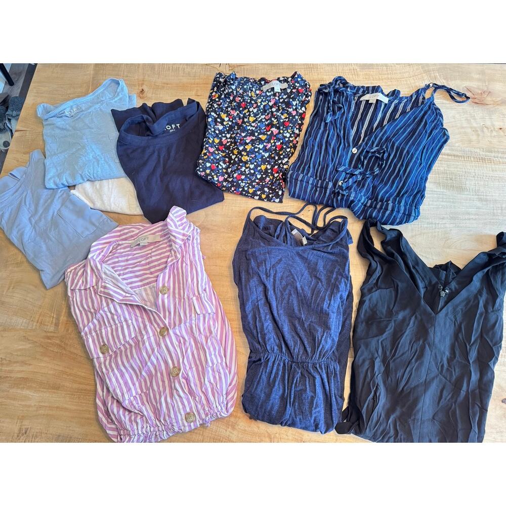 Ann Taylor Loft rompers , dress, and blouse bundle size med